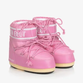 Pink Icon Short Snow Boots