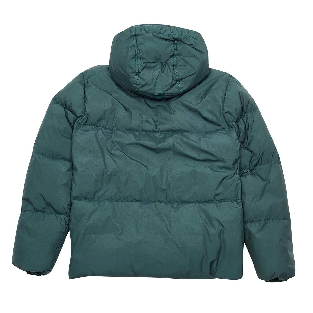 PIUMINO DYED NYLON CRINKLE CON CAPPUCCIO Kids Petrol verde