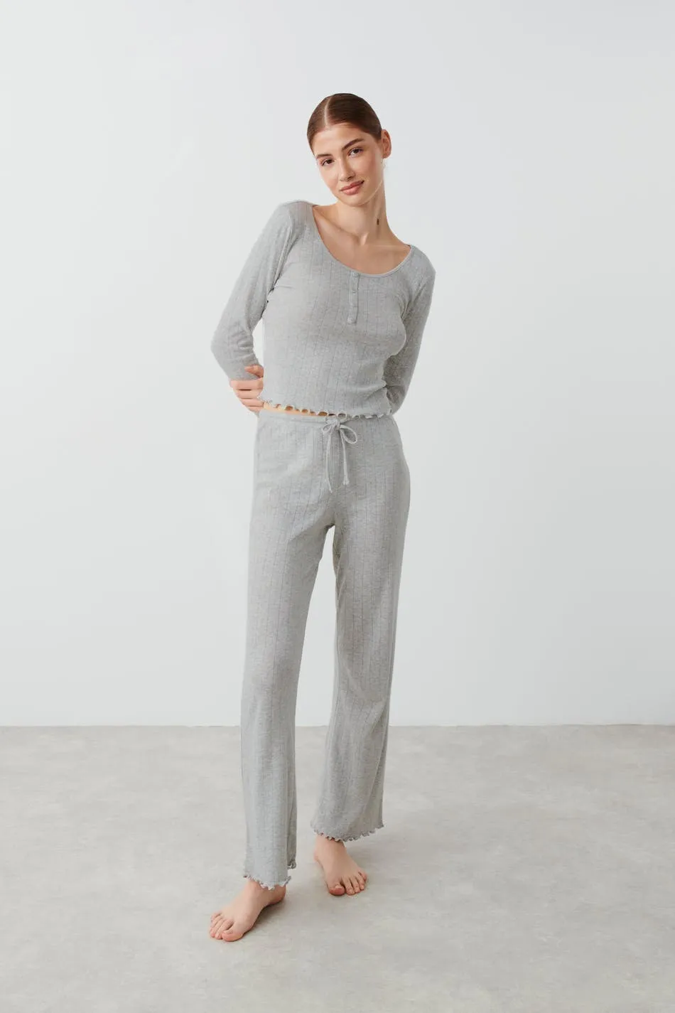 Pointelle trousers