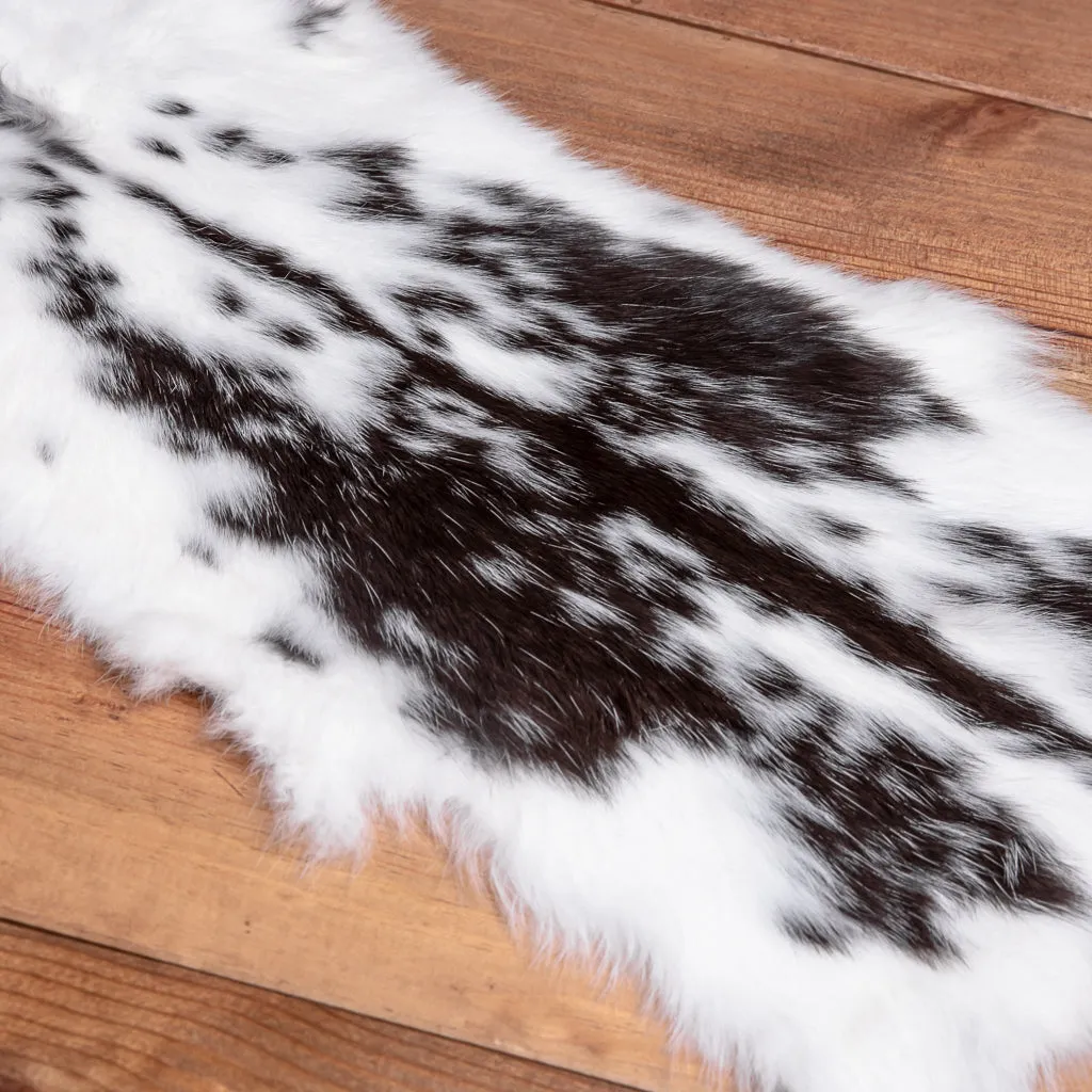 Rabbit Skin (white/dark speckles)