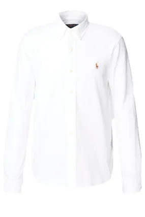 Ralph Lauren Slim Pique Shirt White