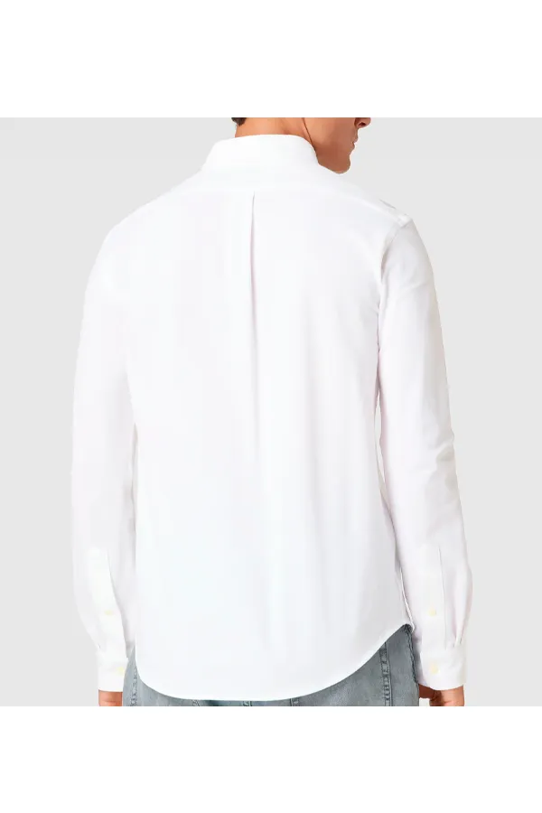 Ralph Lauren Slim Pique Shirt White