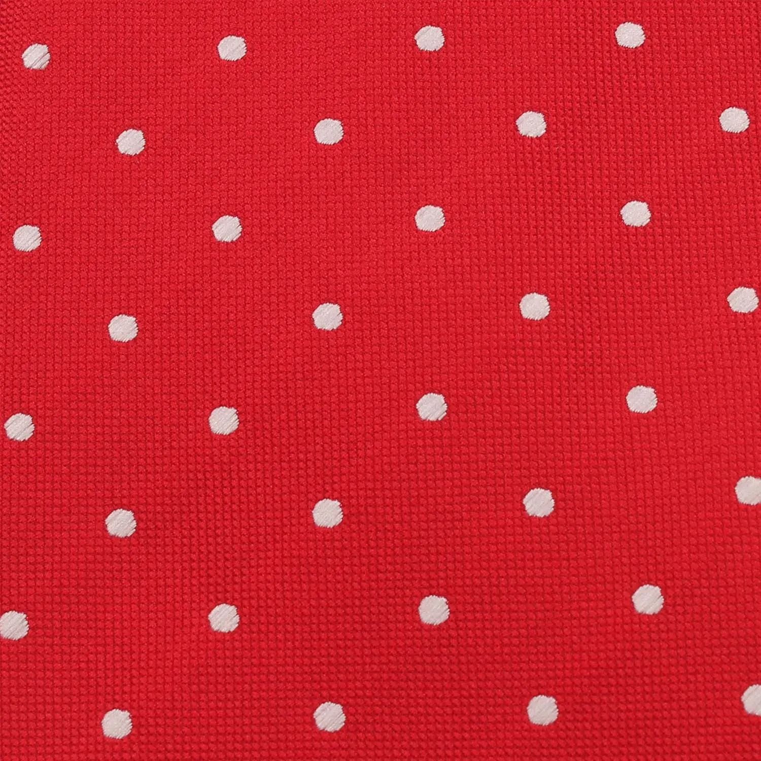 Red with White Polka Dots Skinny Tie