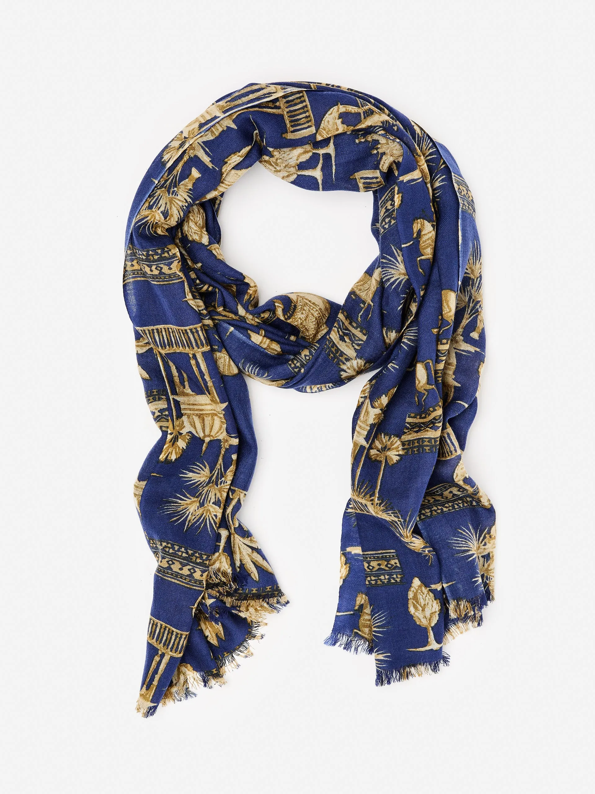 Reed Scarf in Desert Toile