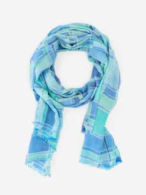 Reed Scarf in Paintbrush Plaid