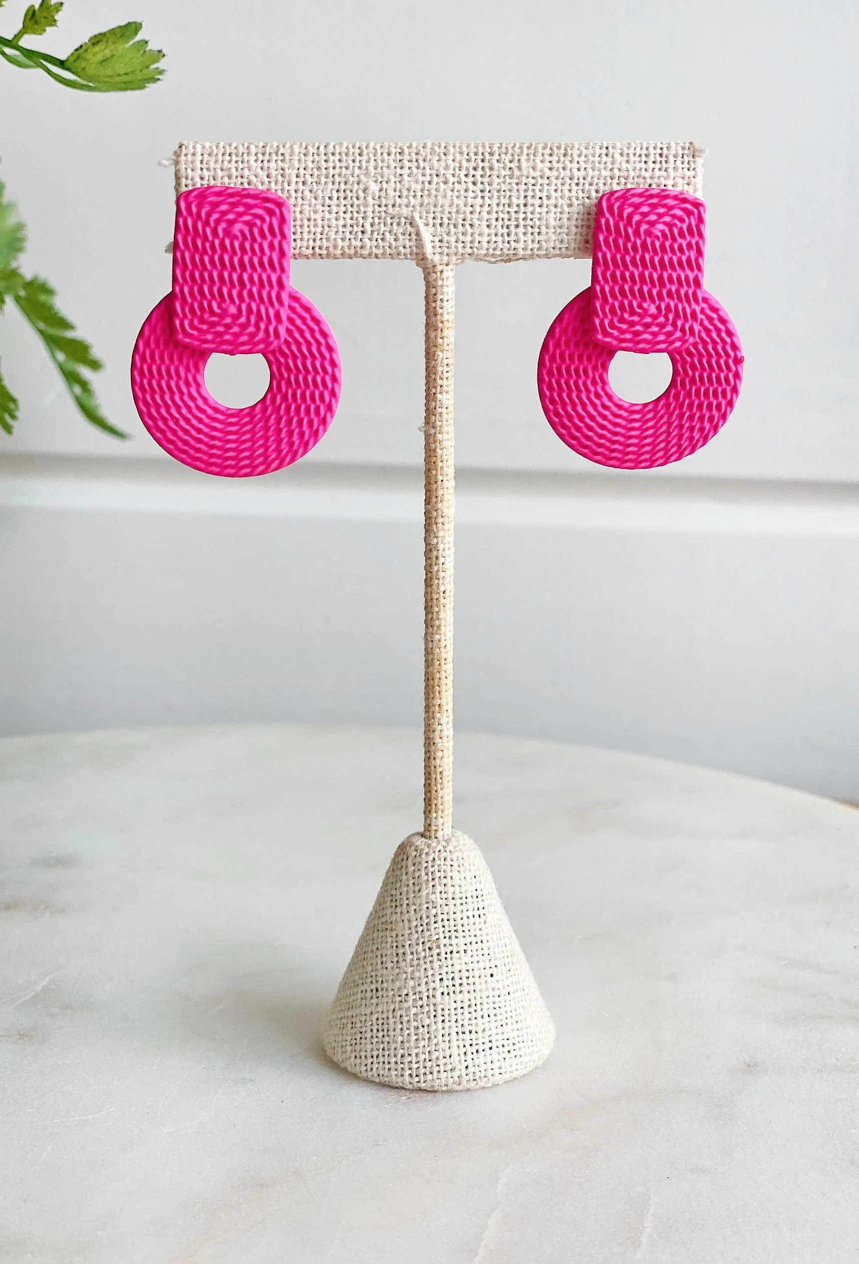 Sadie Earrings in Pink