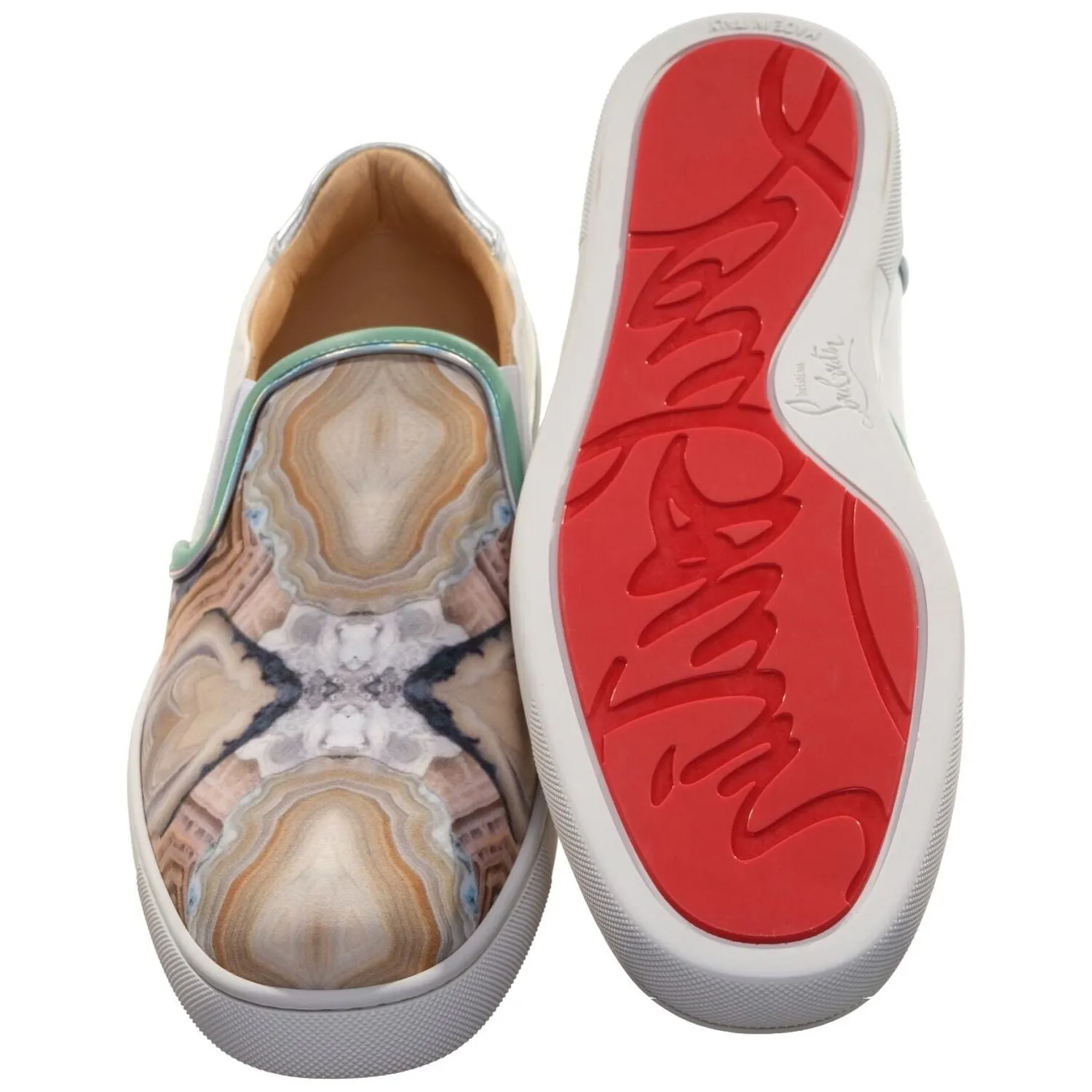 Sailor Boat Orlato Flat Star Agate Print Slip On Sneakers