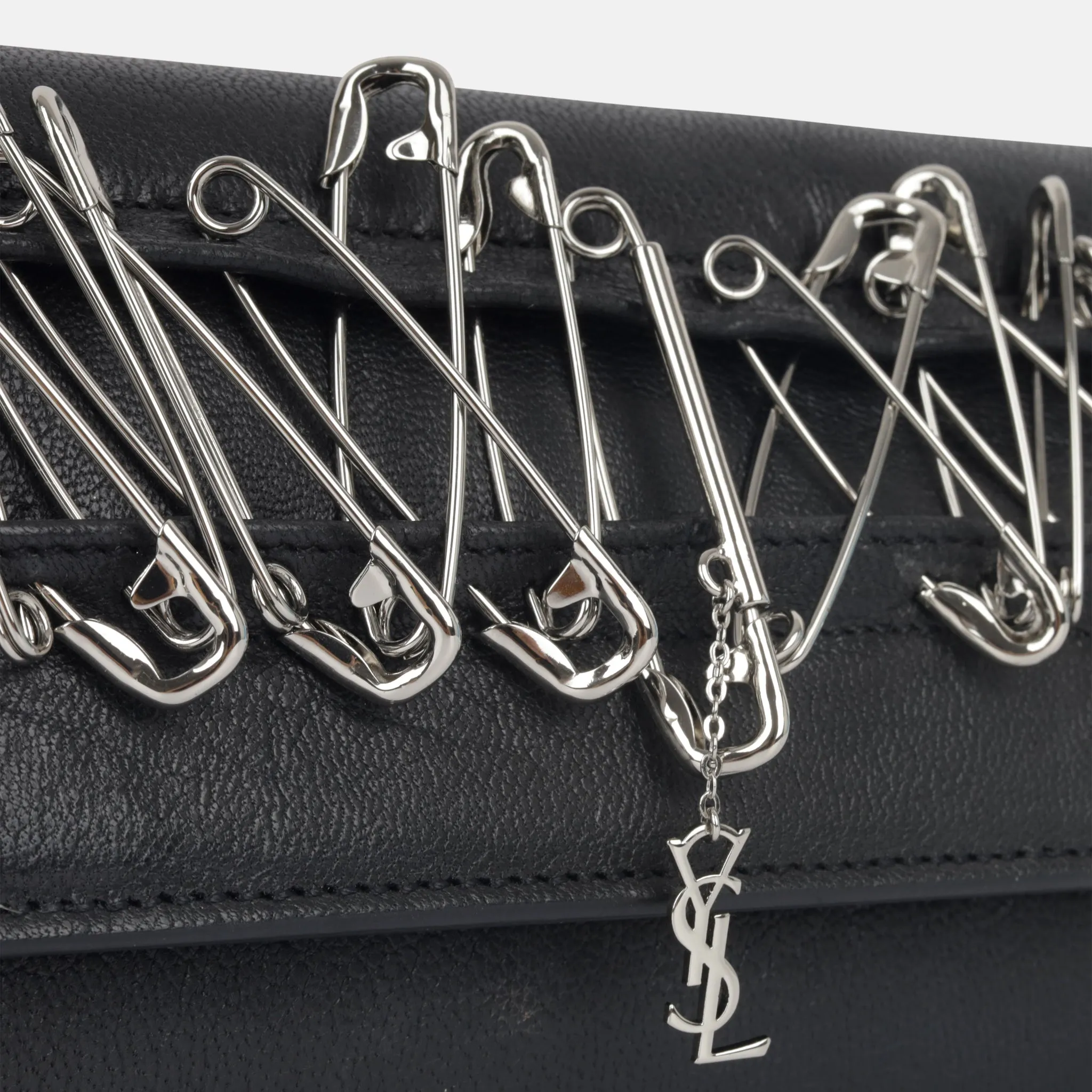 Saint Laurent Safety Pin Clutch