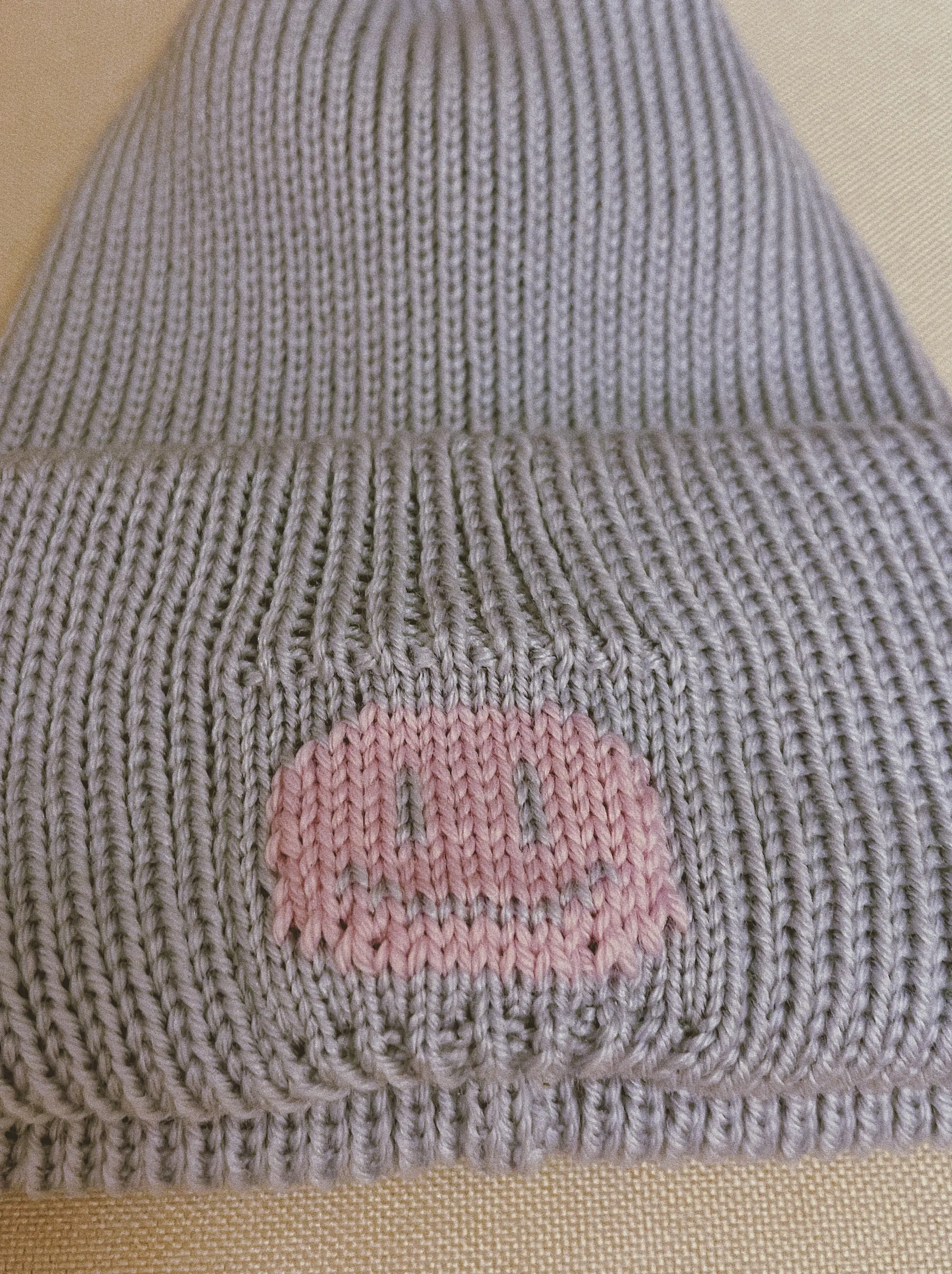 (Sample) Baby Lavender Fisherman Beanie - READY TO SHIP