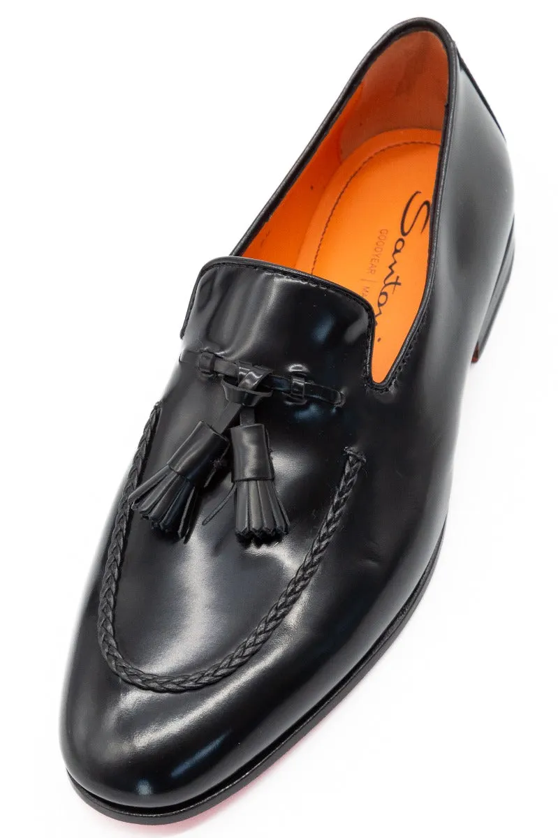 Santoni Mocassino Grizzly Nappine Nero Uomo