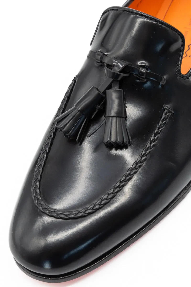 Santoni Mocassino Grizzly Nappine Nero Uomo