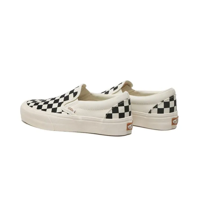 SHOES SLIP ON VR3 Unisex Checkboard Black Marshmallow