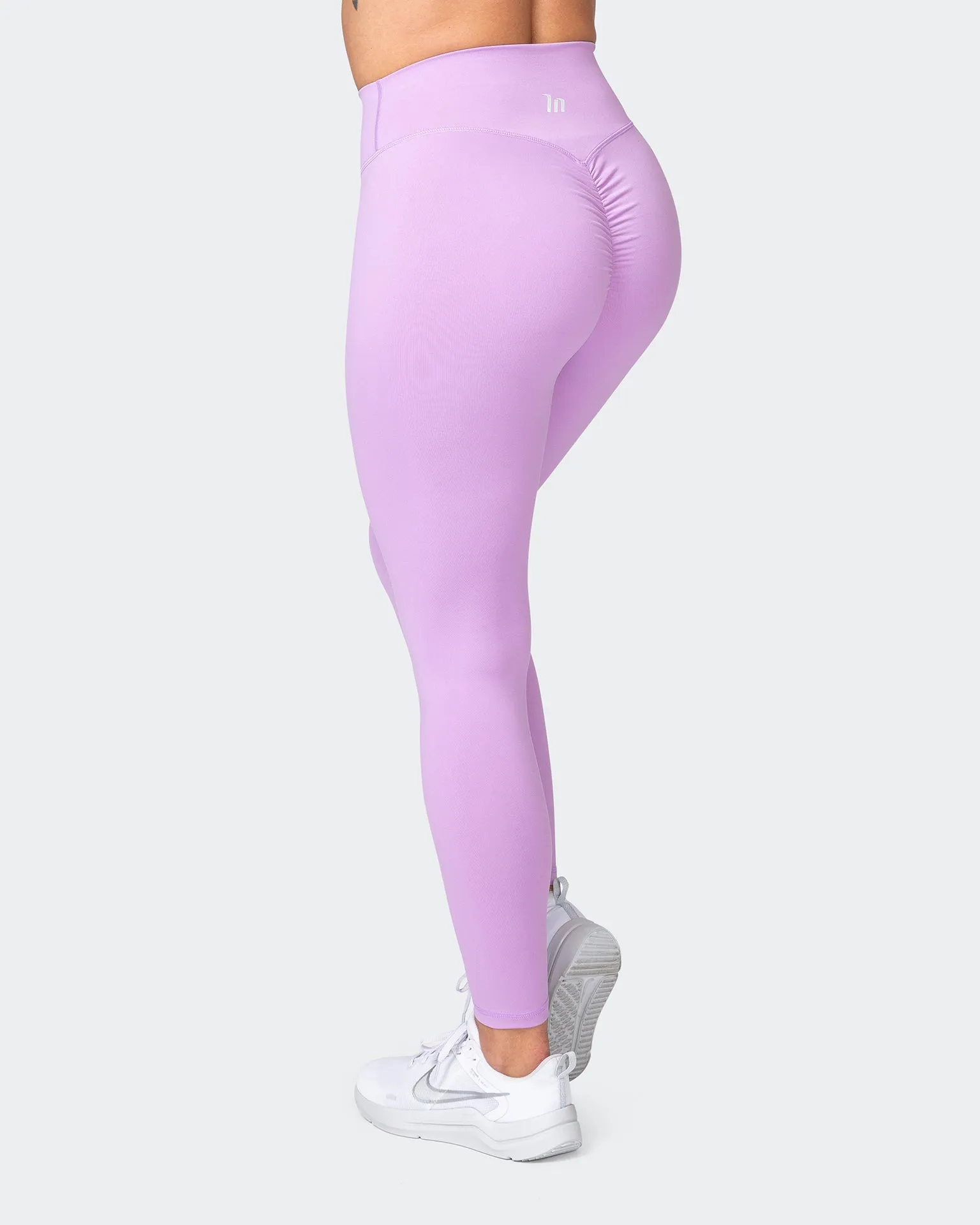 Signature Scrunch Ankle Length Leggings - Lilac