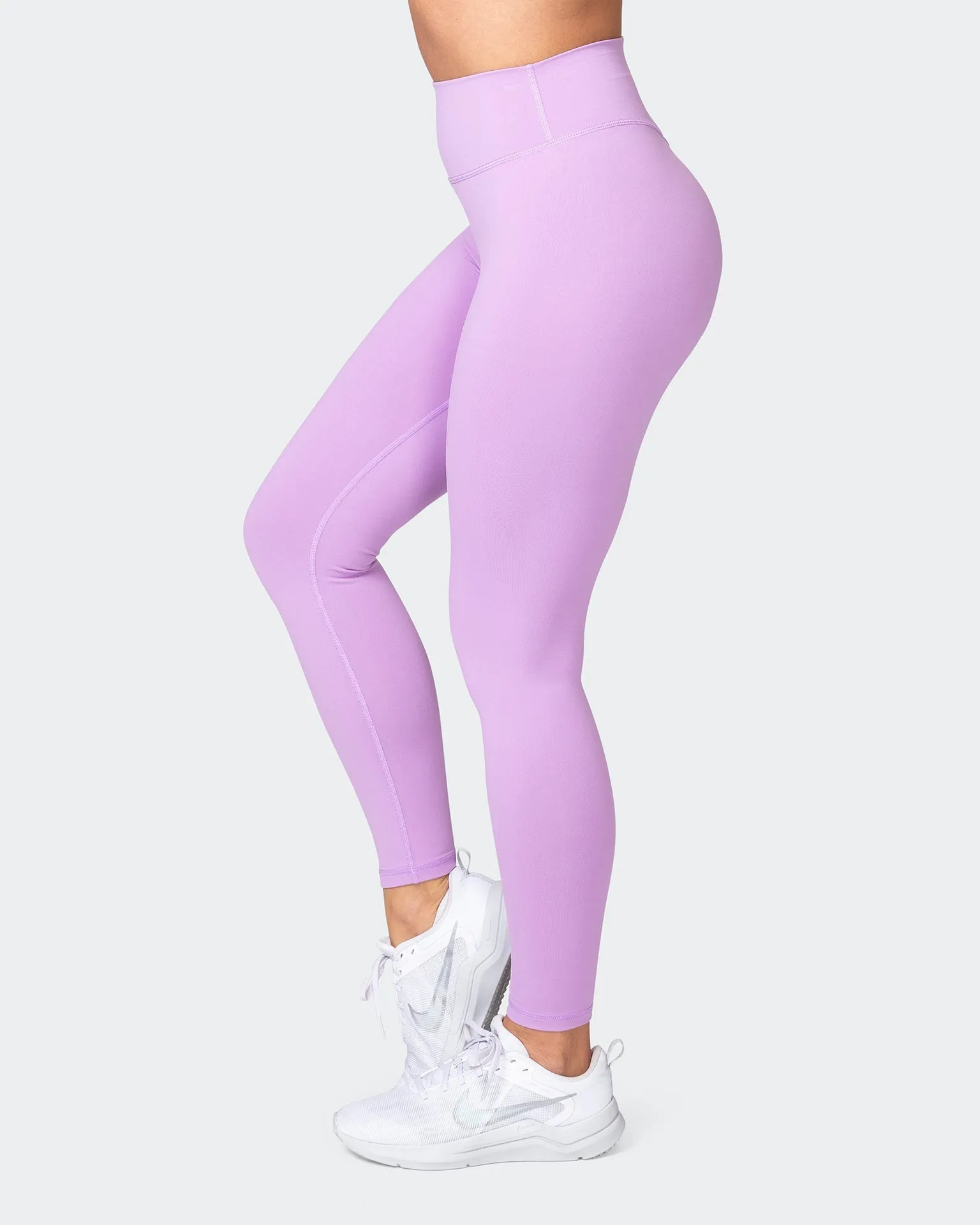 Signature Scrunch Ankle Length Leggings - Lilac