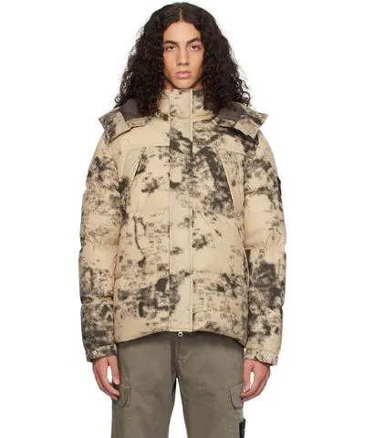 Stone Island Beige Fire Ice Down Jacket