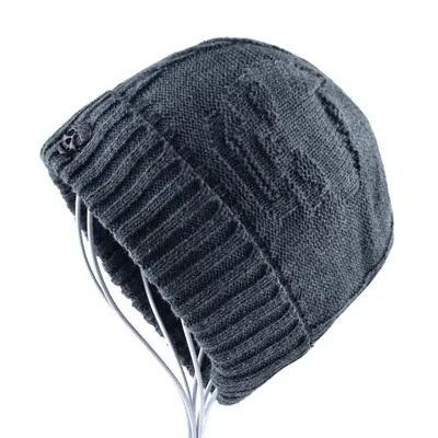 Super Hip-Hop Style Knitted Wool Skull Pattern Unisex Beanie Hats