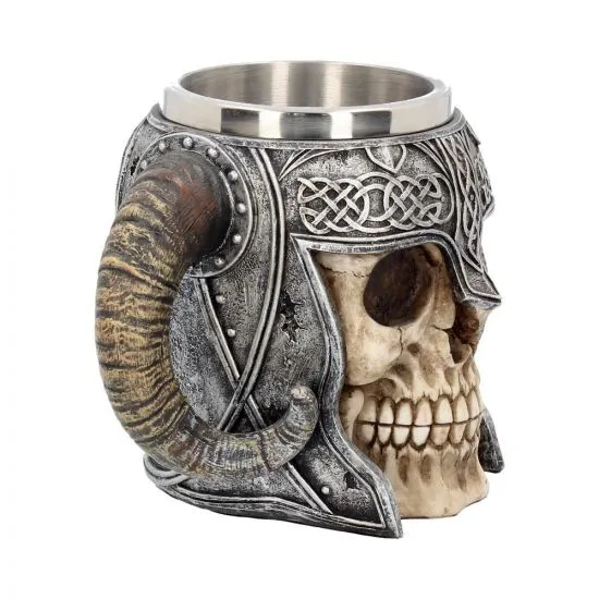 Tankard - Viking Skull Helmet 19cm