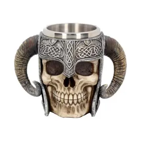 Tankard - Viking Skull Helmet 19cm