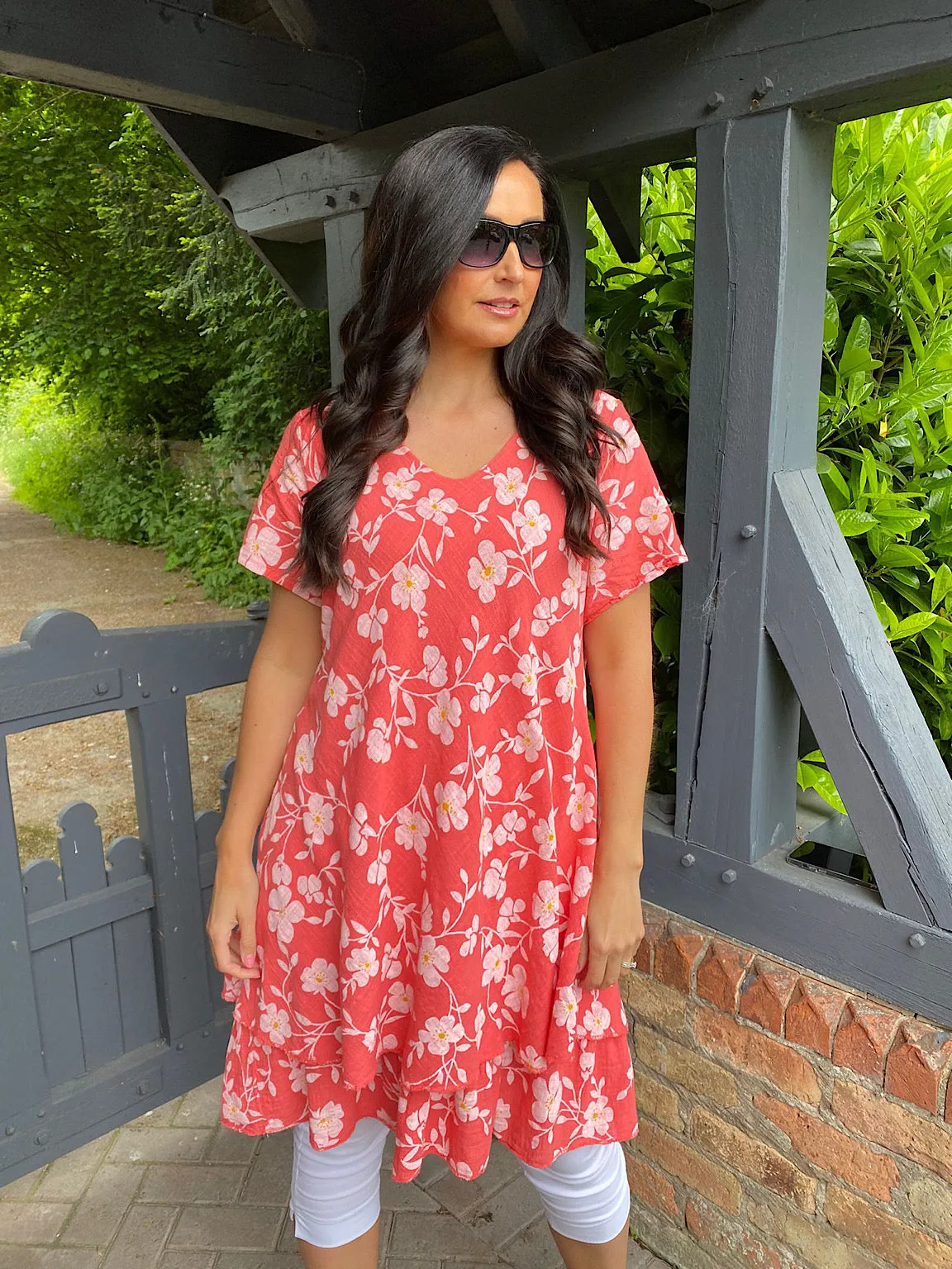 Textured Floral Dress Sunday