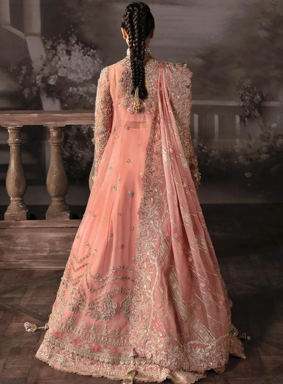 The Brides Edit By Afrozeh Embroidered Organza Unstitched 3 Piece Suit - AFR23BE AFB-V1-586 VICTORIA