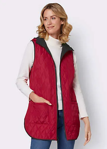 Witt Reversible Hooded Quilted Gilet | Grattan