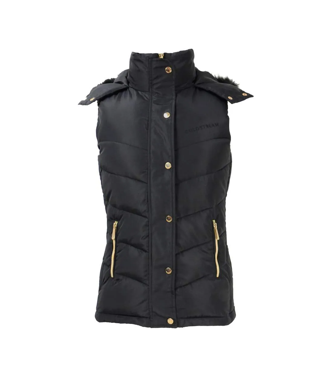 Womens/ladies leitholm quilted gilet black Coldstream