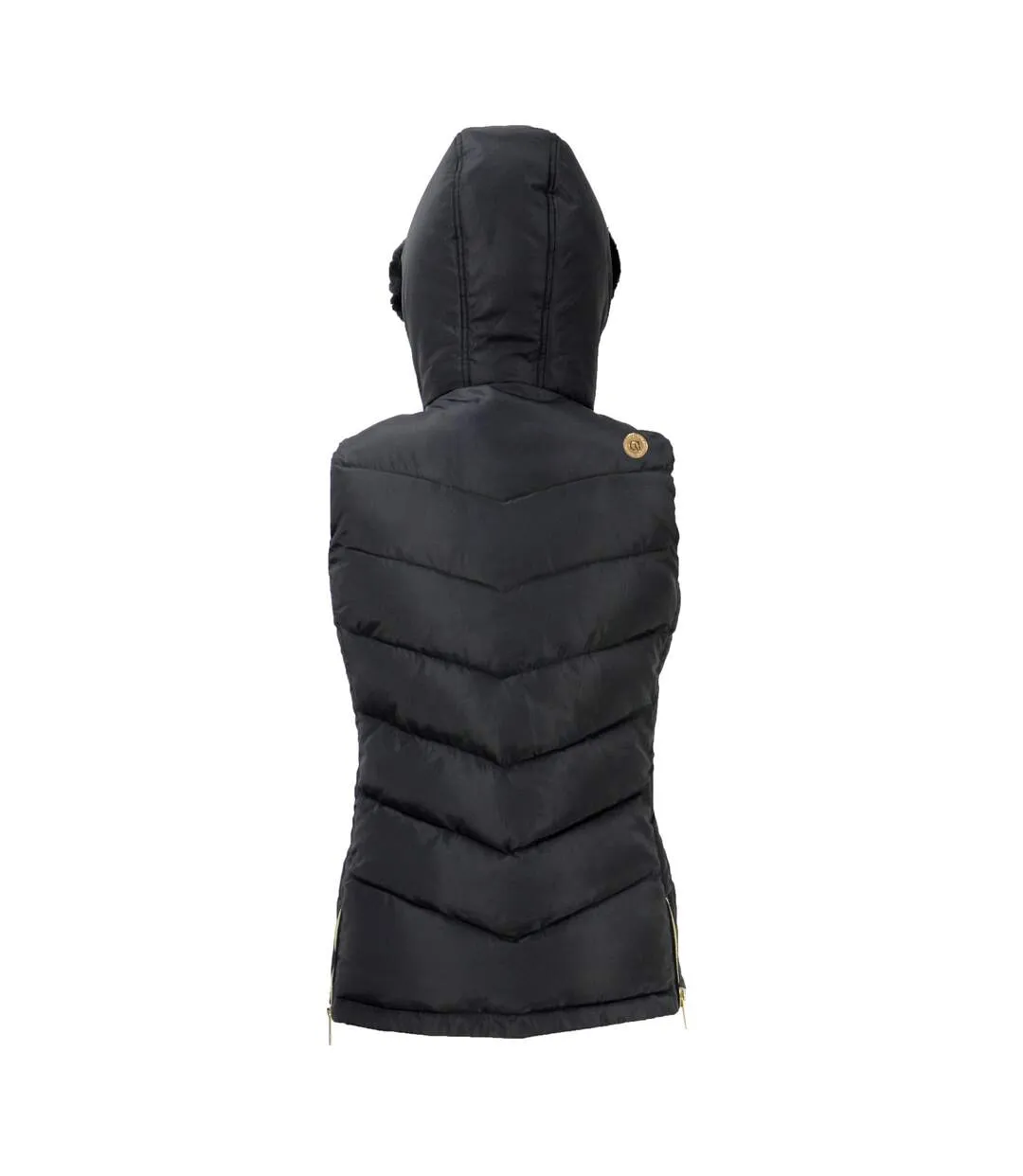 Womens/ladies leitholm quilted gilet black Coldstream