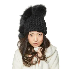 XL poms pohawk graphite beanies - dark grey