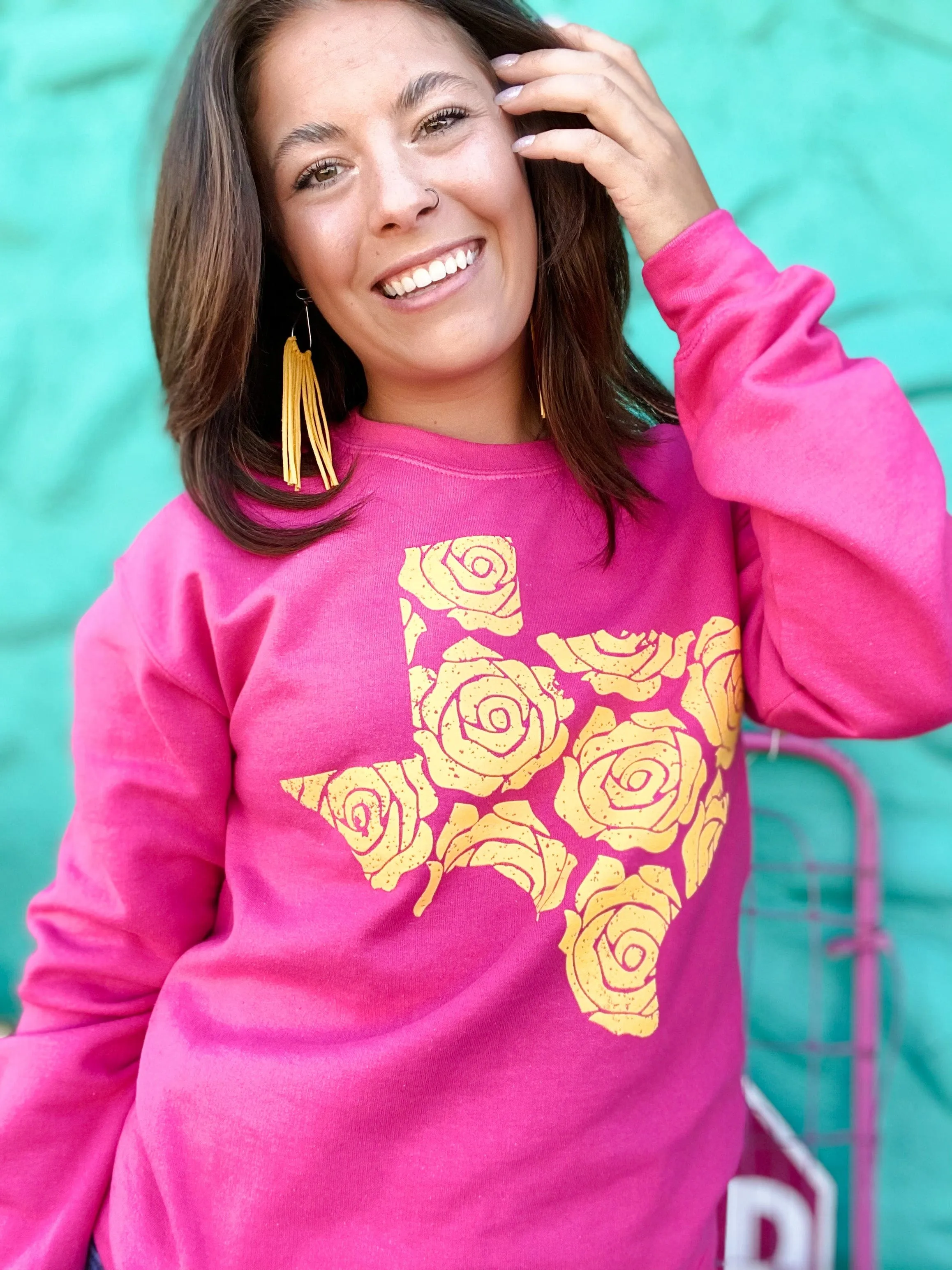 Yellow Rose Sweatshirt