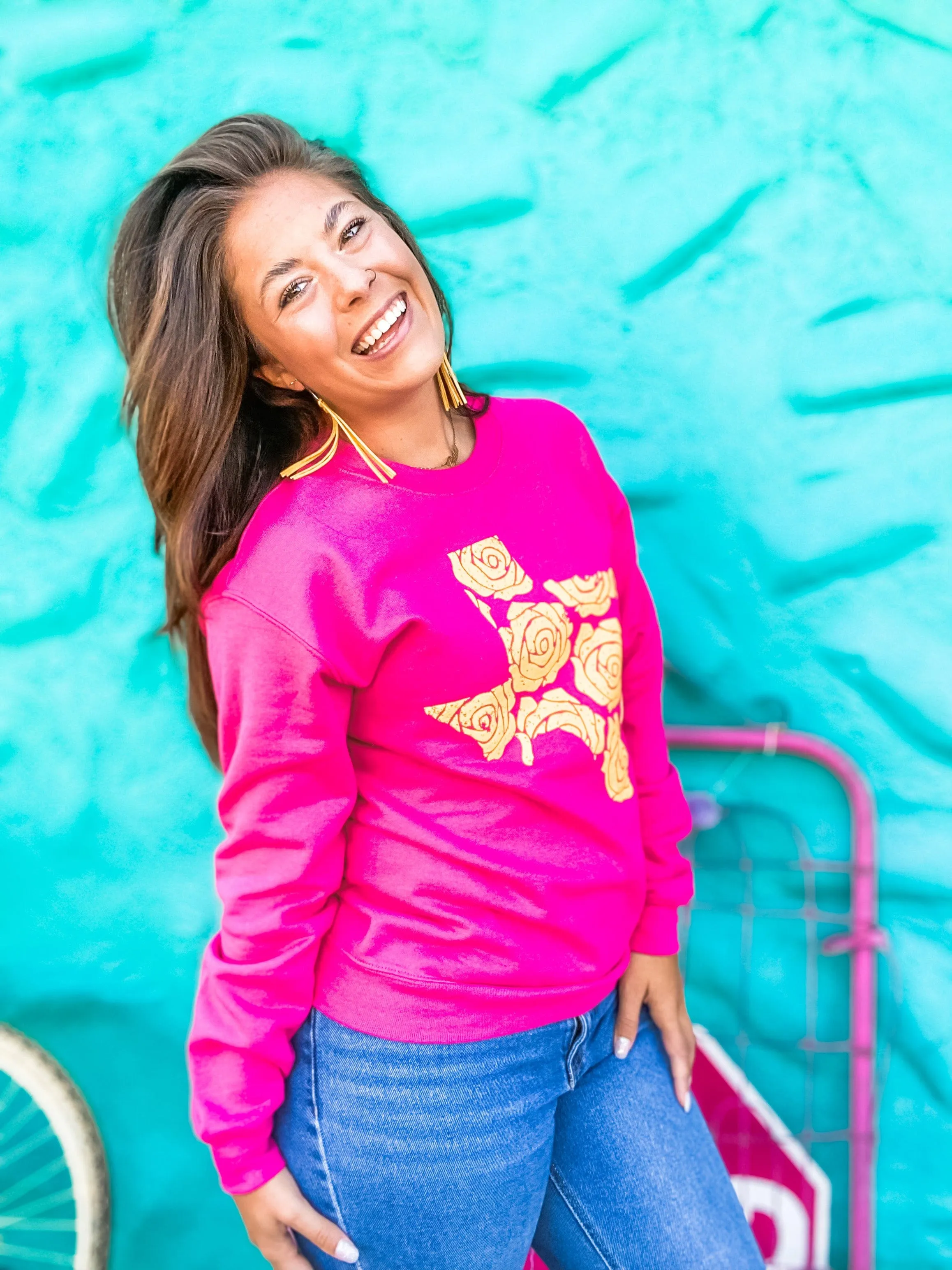 Yellow Rose Sweatshirt