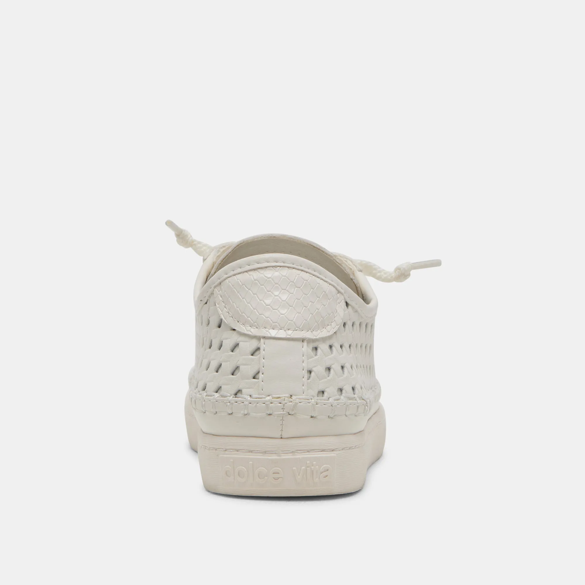 ZOLEN SNEAKERS WHITE PERFORATED LEATHER